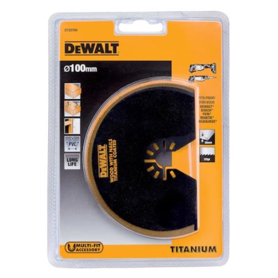 Prekės „Daugiafunkcinio įrankio pusapvalė geležtė 102 mm, DeWALT“ paveikslėlis