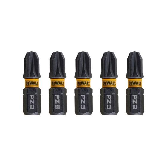 Prekės „Sukimo antgaliukai FLEXTORQ PZ3, 25 mm, DeWALT, 5 vnt.“ paveikslėlis