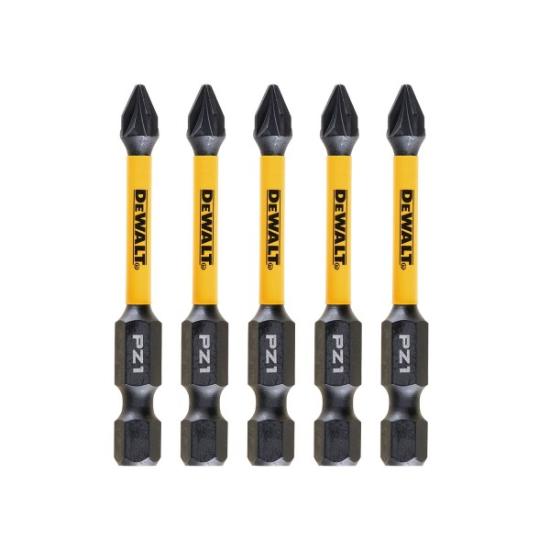 Prekės „Sukimo antgaliukai FLEXTORQ PZ1, 57 mm, DeWALT, 5 vnt.“ paveikslėlis