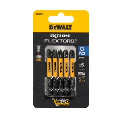 Prekės „Sukimo antgaliukai FLEXTORQ PZ3, 57 mm, DeWALT, 5 vnt.“ paveikslėlis