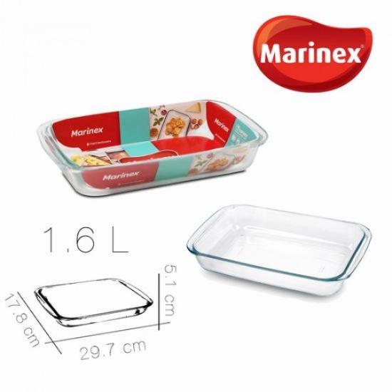Prekės „Indas kepimui stikl. 1.6L 29.5*18*5cm Marinex“ paveikslėlis