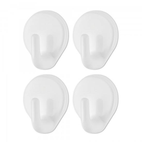 Prekės „Kabliukai plast. 5*3.8cm oval. 4vnt lipnieji L-734“ paveikslėlis