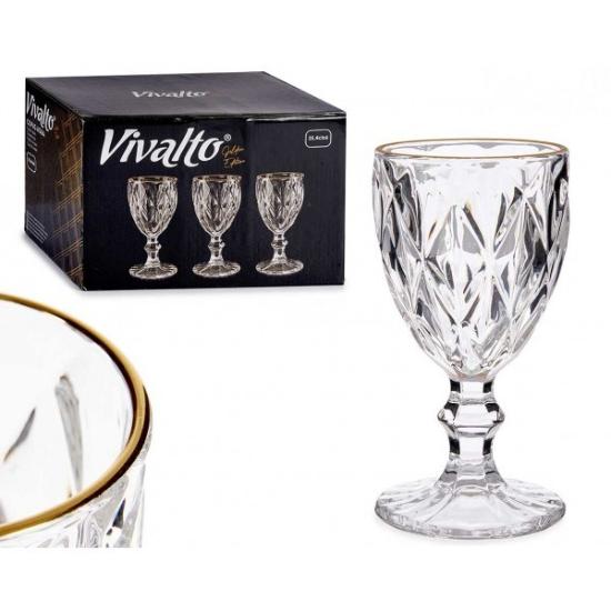Prekės „Taurės vynui 250ml 6vnt DIAMOND AU“ paveikslėlis