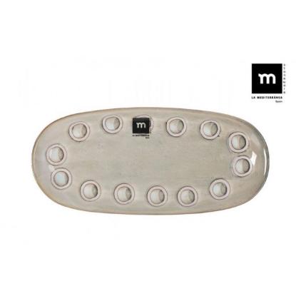 Prekės „Lėkštė 25*12cm ovali GRIS MD“ paveikslėlis