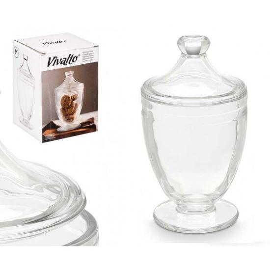 Prekės „Saldaininė stikl. 22*12cm 950ml su kojele/d Vivalt“ paveikslėlis