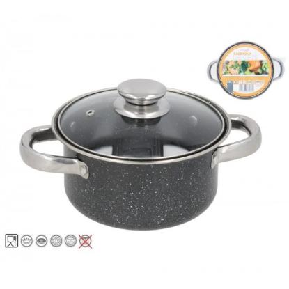 Prekės „Puodas 18cm 2.0L neprid. GRANITE CRIS“ paveikslėlis