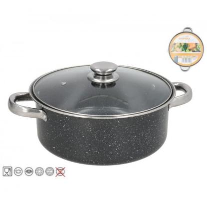 Prekės „Puodas 26cm 4.7L neprid. GRANITE CRIS“ paveikslėlis
