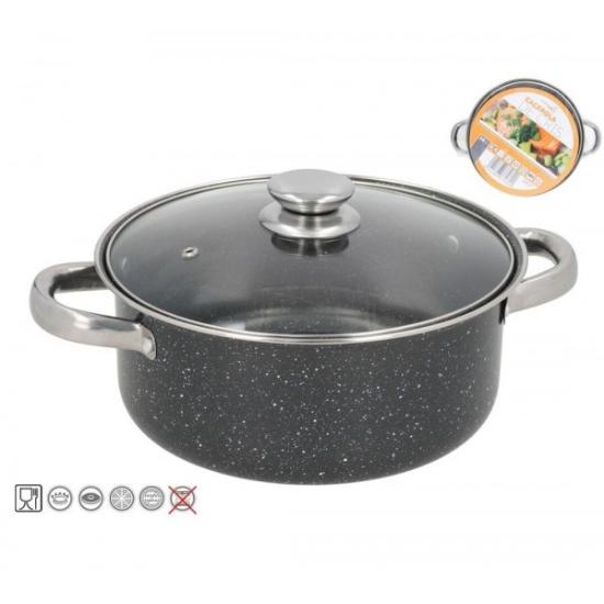 Prekės „Puodas 24cm 3.7L neprid. GRANITE CRIS“ paveikslėlis