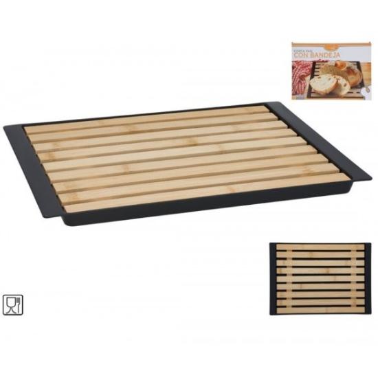 Prekės „Lentelė pjaustymui bambuk. 38*27*1.8cm su padu“ paveikslėlis