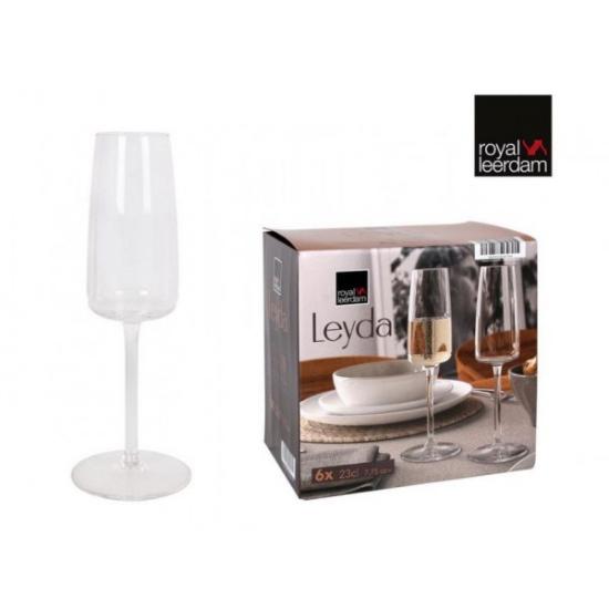 Prekės „Taurės šampanui 230ml 6vnt LEYDA“ paveikslėlis