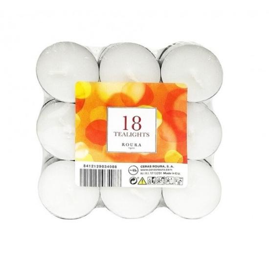 Prekės „Žvakės tabletės baltos 18vnt. aroma ROURA“ paveikslėlis