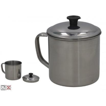 Prekės „Puodukas met. 400ml su dangteliu DIA“ paveikslėlis