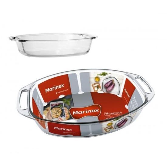 Prekės „Indas kepimui stikl. 3.2L 35.8*4*7cm s/r Marinex“ paveikslėlis