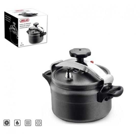 Prekės „Greitpuodis alium. 7L 24cm indukc. ANILAR BLACK“ paveikslėlis