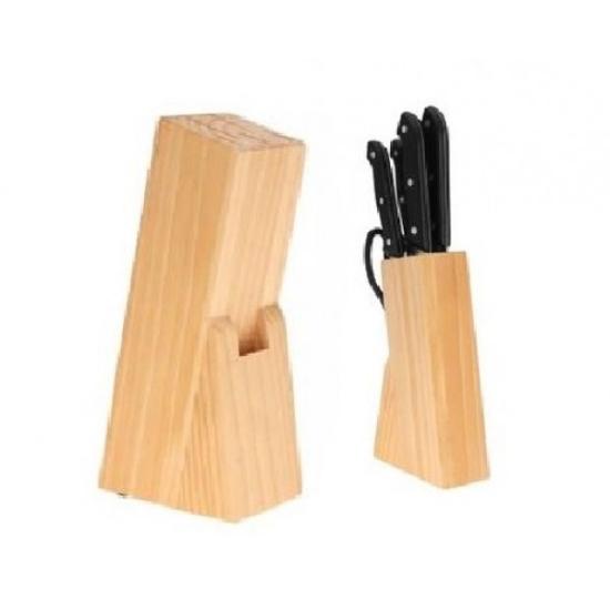 Prekės „Stovas peiliams bambuk. 21.5*11*6.5cm“ paveikslėlis
