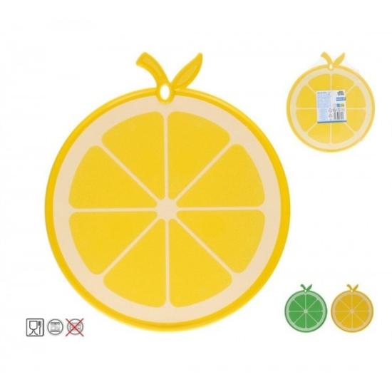 Prekės „Lentelė pjaustymui plast. 27*0.6cm dekor LEMON“ paveikslėlis