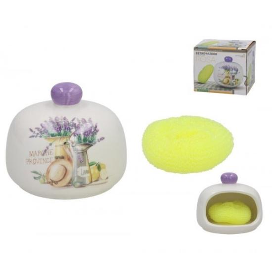 Prekės „Indas keram. šveistukams 12*12*10cm LEVANDA“ paveikslėlis