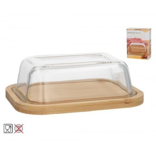 Prekės „Sviestinė med/stikl. s/d 19*14.5*6cm 29295“ paveikslėlis