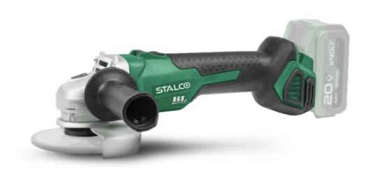 Prekės „Akumuliatorinis kampinis šlifuoklis STALCO 125mm 20V“ paveikslėlis