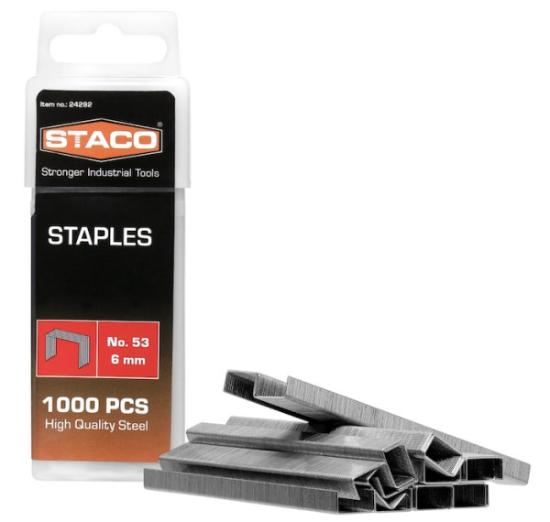 Prekės „Kabės STACO 53/6mm 1000vnt.“ paveikslėlis