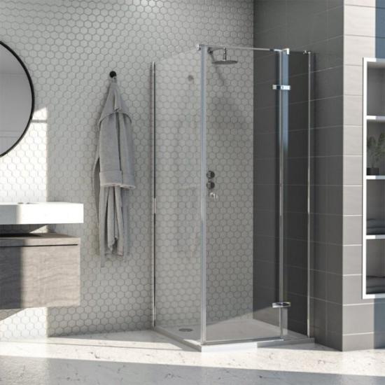 Prekės „Dušo kabina AQUALUX Hinged 100x80, dešininė“ paveikslėlis