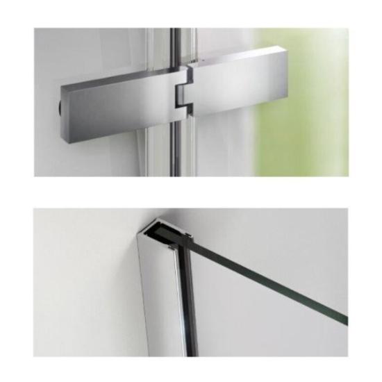 Prekės „Dušo kabina AQUALUX Hinged 100x80, dešininė“ paveikslėlis