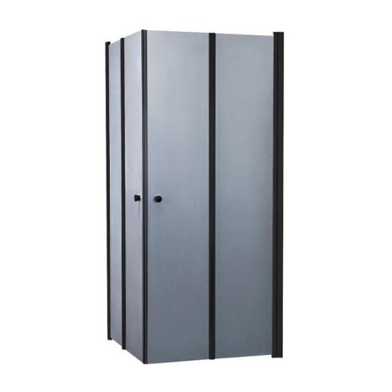 Prekės „Dušo kabina RAVENA black DD 80x80“ paveikslėlis