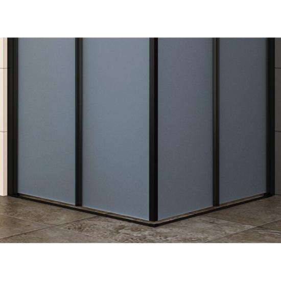 Prekės „Dušo kabina RAVENA black DD 80x80“ paveikslėlis