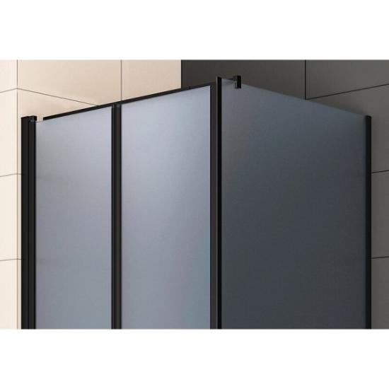 Prekės „Dušo kabina RAVENA black DW 80x100“ paveikslėlis