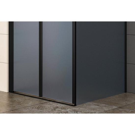 Prekės „Dušo kabina RAVENA black DW 80x100“ paveikslėlis