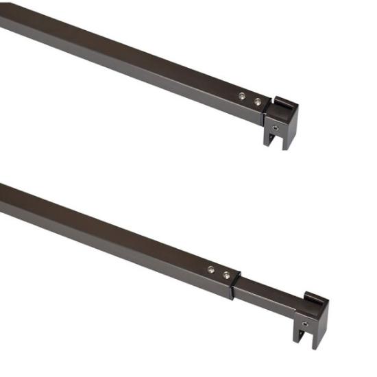 Prekės „Dušo sienelė RAVENA W-130 gun grey, su dviem laikikliais“ paveikslėlis