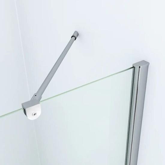 Prekės „Dušo sienelė AQUABATOS su laikikliu C5 85x185, chrome“ paveikslėlis