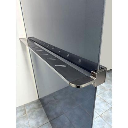 Prekės „Lentynėlė dušo sienelei RAVENA Gun Grey“ paveikslėlis