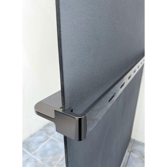 Prekės „Lentynėlė dušo sienelei RAVENA Gun Grey“ paveikslėlis