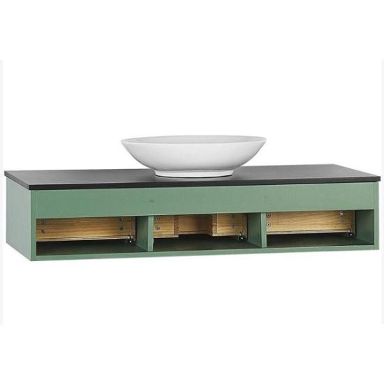 Prekės „Vonios spintelė LYFCO 204-3-53 120 su stalviršiu ir praustuvu GLASS DESIGN“ paveikslėlis