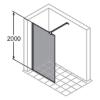 Prekės „Dušo sienelė HÜPPE Design Pure 8P1125 80x200“ paveikslėlis