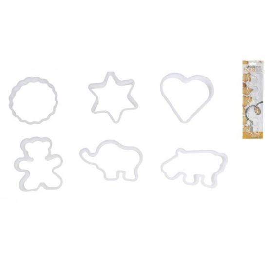 Prekės „Formelės sausainiams pp 6vnt. 5/6cm“ paveikslėlis