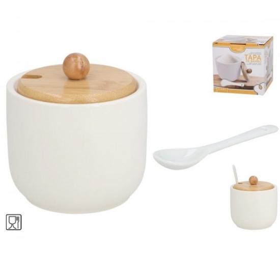 Prekės „Cukrinė keram. s/š 8*9.5cm med. dangteliu“ paveikslėlis