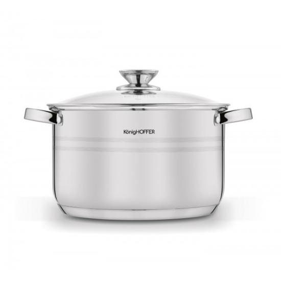 Prekės „Puodas nerūd. pl. 24cm 5.0L indukc. BARI“ paveikslėlis
