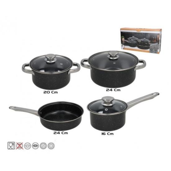 Prekės „Puodų nerūd. pl. 7d rink. 1.2/2.5/4L/K24cm GRANITE“ paveikslėlis