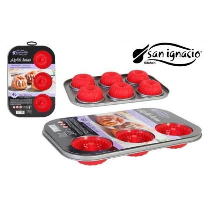 Prekės „Kepimo forma keksiuk met/silikon28.5*19*3cm 252SAN“ paveikslėlis