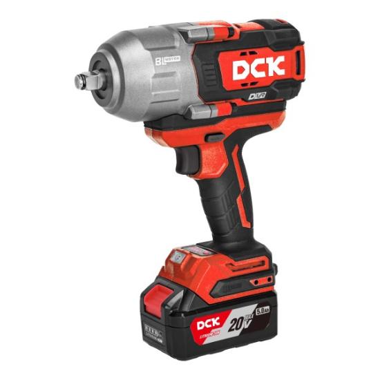 Prekės „Akumuliatorinis bešepetėlinis smūginis veržliasukis 1218Nm. 1/2, 20V, KDPB1218FK, DCK (2x5,0Ah akumuliatorius, įkroviklis)“ paveikslėlis