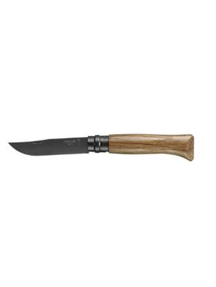 Prekės „Opinel peilis Nr.8 juodais ašmenimis ir ąžuoline rankena Black Oak“ paveikslėlis