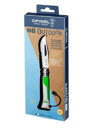 Prekės „Opinel Outdoor Nr.8 nerūdijančio plieno ašmenimis - Žalia“ paveikslėlis