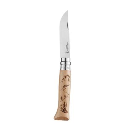 Prekės „Kišeninis peilis dekoruota rankena Opinel Nr.8 Stainless Steel Engraving Hiking“ paveikslėlis