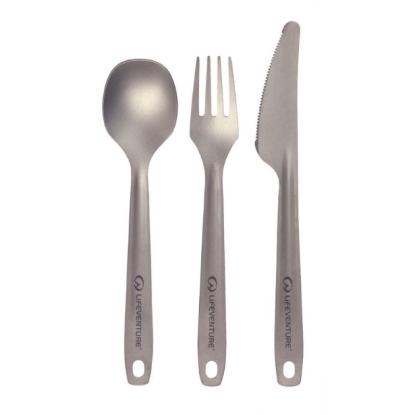 Prekės „Įrankių rinkinys Lifeventure Titanium 3pcs Cutlery Set“ paveikslėlis