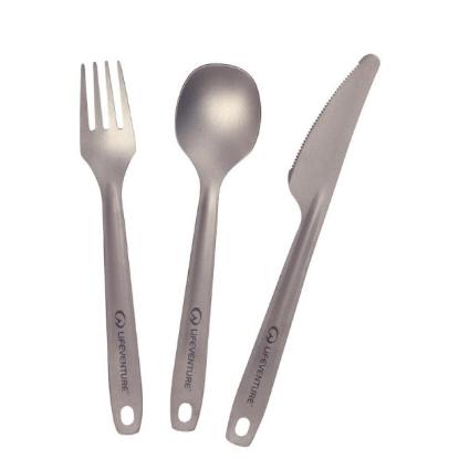 Prekės „Įrankių rinkinys Lifeventure Titanium 3pcs Cutlery Set“ paveikslėlis