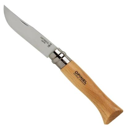 Prekės „Kišeninis peilis su dėklu Opinel Stainless Nr.8 Buko rankena“ paveikslėlis