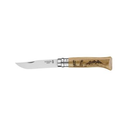 Prekės „Peilis Opinel Nr.08 Animalia Marmot Oak“ paveikslėlis