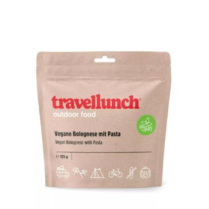 Prekės „Nr.54 Maistas kelionėms Travellunch makaronai su veganišku Bolonijos padažu 125 g.“ paveikslėlis